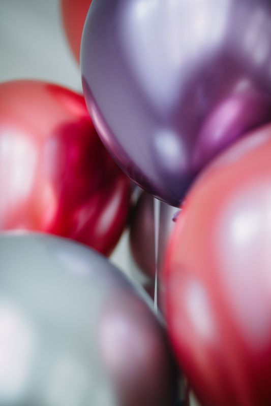 Metallic balloons party decoration